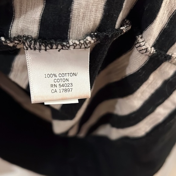 Banana Republic tan and black striped t-shirt dress w belt size XS - Picture 7 of 7